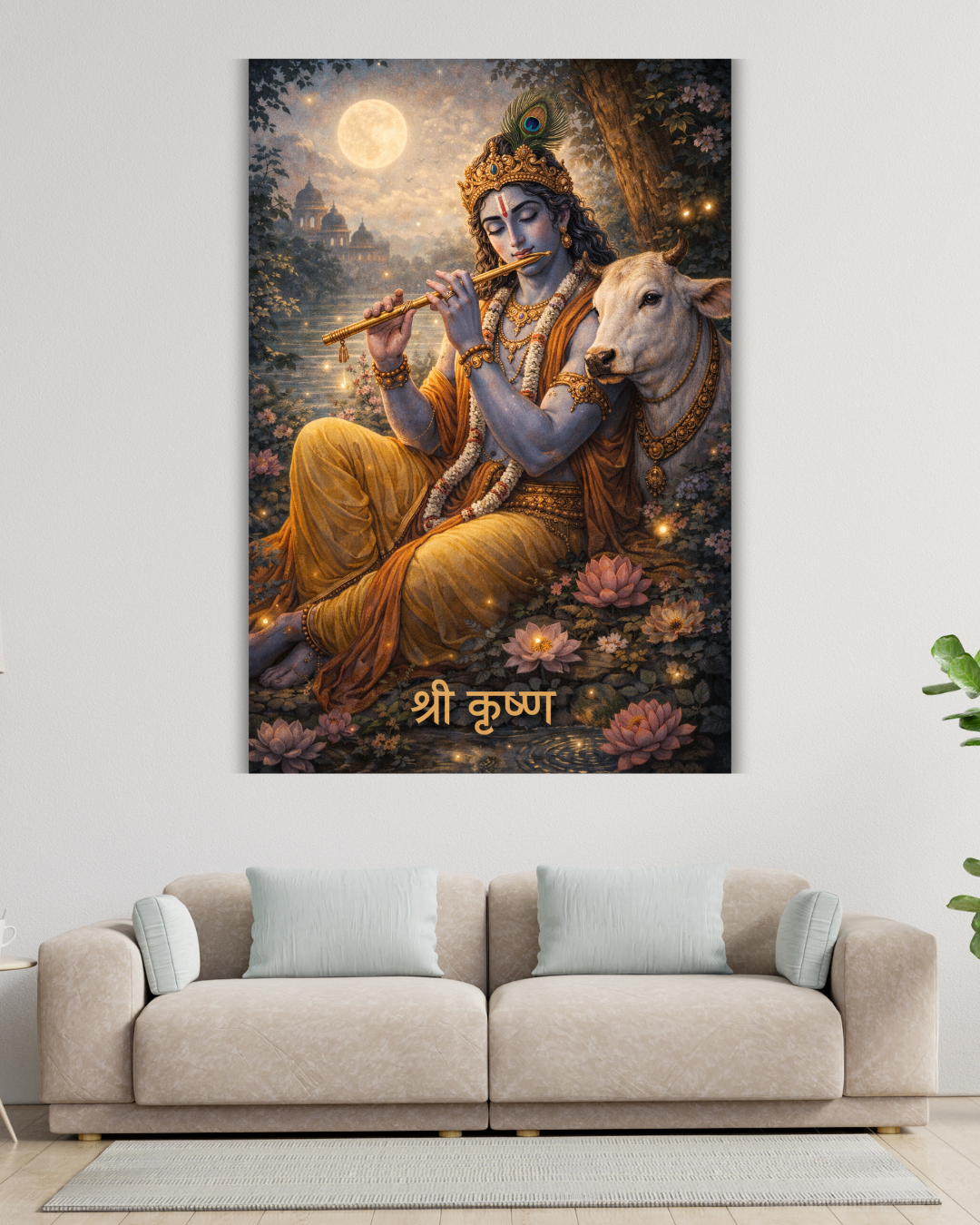 Serene Hindu Spiritual Wall Art(Digital Download)