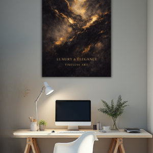 Dark Gold Abstract Modern Art Print(Digital Download)