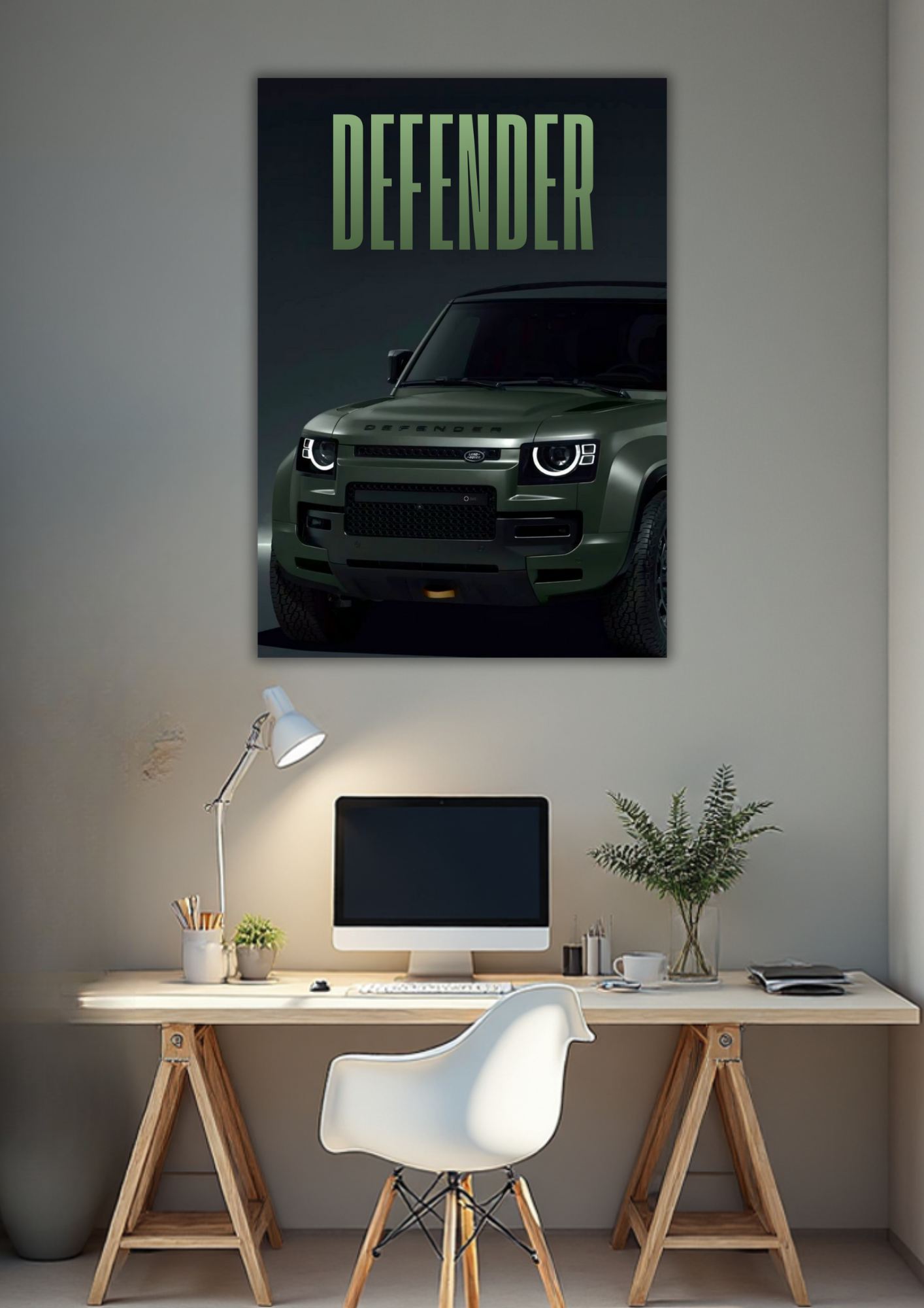 Defender car Aesthetic Wall Poster – Beyond Limits (Digital Download)
