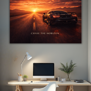 Chase The Horizon – Supercar Sunset Poster(Digital Download)