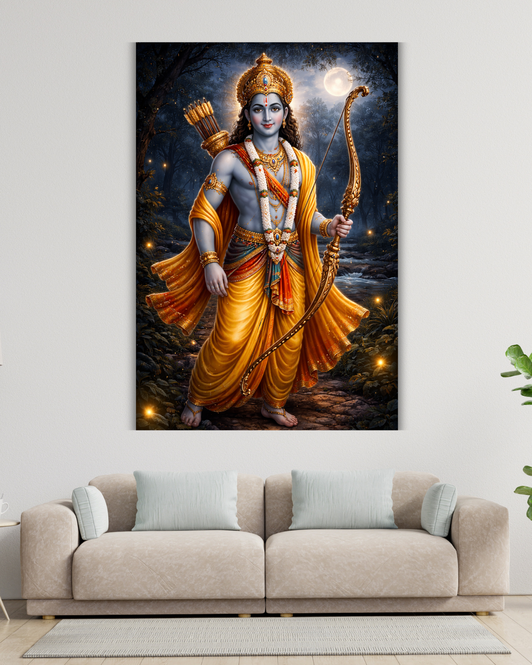 Lord Ram Divine Aura – Devotional Wall Poster(Digital Download)